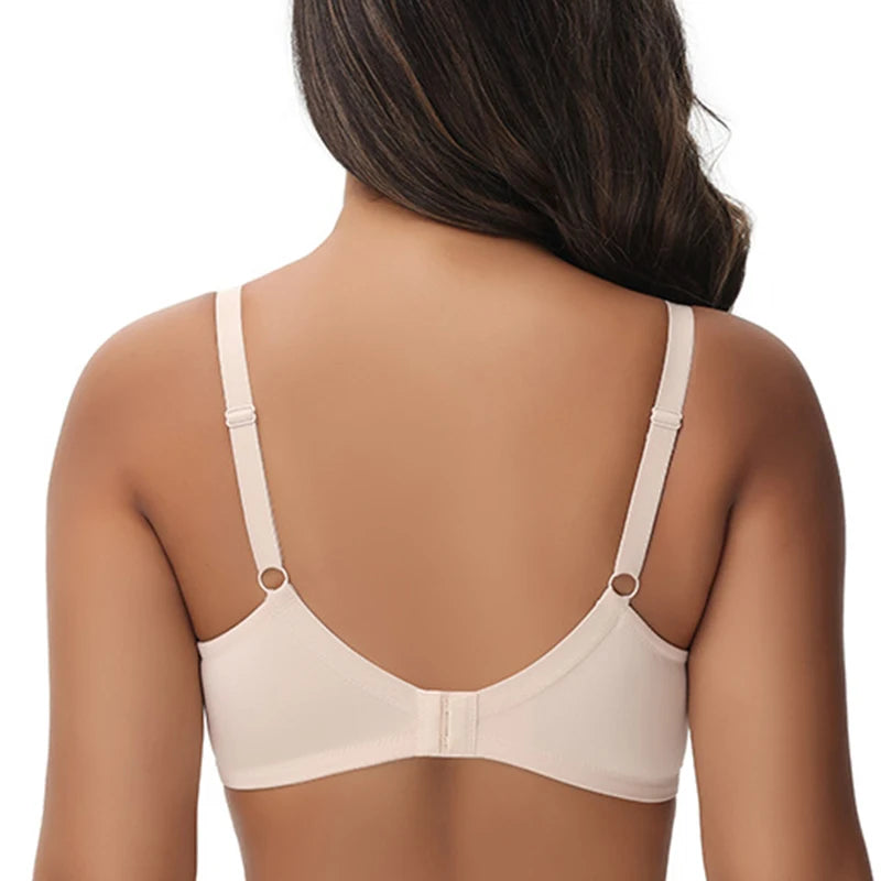 T-shirt Push Up grande taille pour femmes, soutien-gorge à armatures, Lingerie de soutien légèrement rembourrée, 75 80 85 90 95 B C D E F