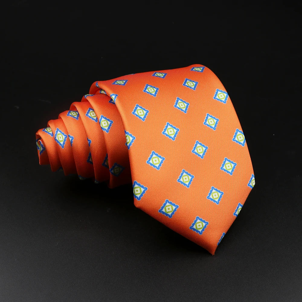 51 Styles Men's Silk Ties Jacquard Striped Plaid Floral Tie Accessories Daily Wear Shirt Suit Necktie Wedding Party Gift