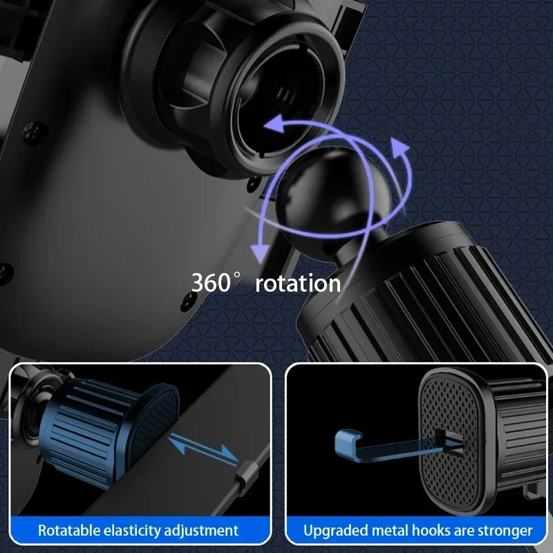 Car Cell Phone Holder, Phone Holder Accessories, Interior Automatic Air Vent, Holder Parts, Phone Holder Base, Fiber Clip