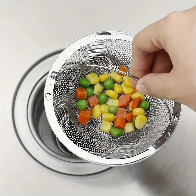 Crépine d'évier de cuisine avec poignée, évier de cuisine RV, passoire à déchets d'évier, trémie de lave-vaisselle d'évier en acier inoxydable, péché de Restaurant 1 pièce