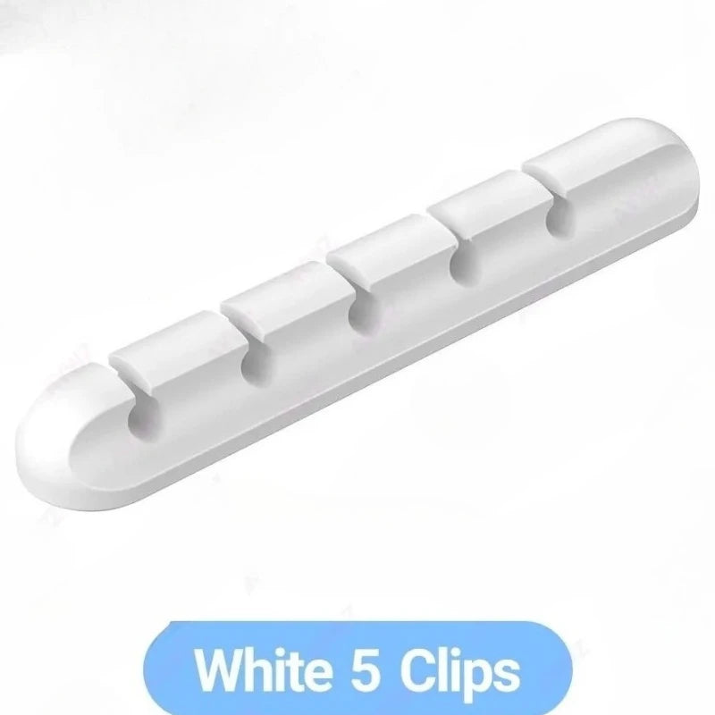 Clips en gros support de câble pour souris, organisateur de fil d'écouteur, organisateur de câble, enrouleur de câble USB en Silicone, gestion de bureau bien rangée
