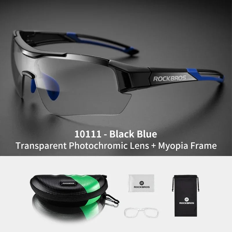 Lunettes de cyclisme photochromiques — vélo, sport extérieur, décoloration, VTT, route
