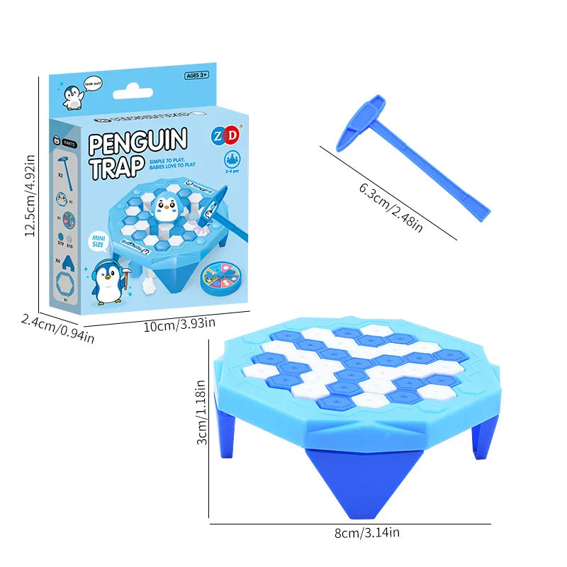 Mini jeu de piège à grenouille pingouin brise-glace, jeu de société interactif Parent-enfant, cadeaux d'anniversaire pour enfants