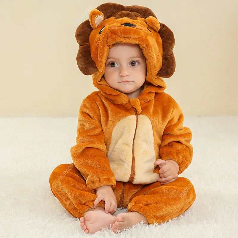 2025 New Collection Cute and Fashionable Elephant-Shaped Baby Easter Jumpsuit with Hood for Children