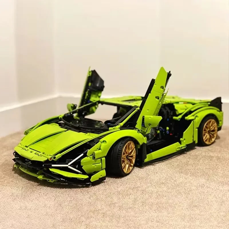 Lambo Sian – 42115 3696 bloques de construcción técnicos, piezas, compatibles con ladrillos MOC, modelo de coche deportivo para