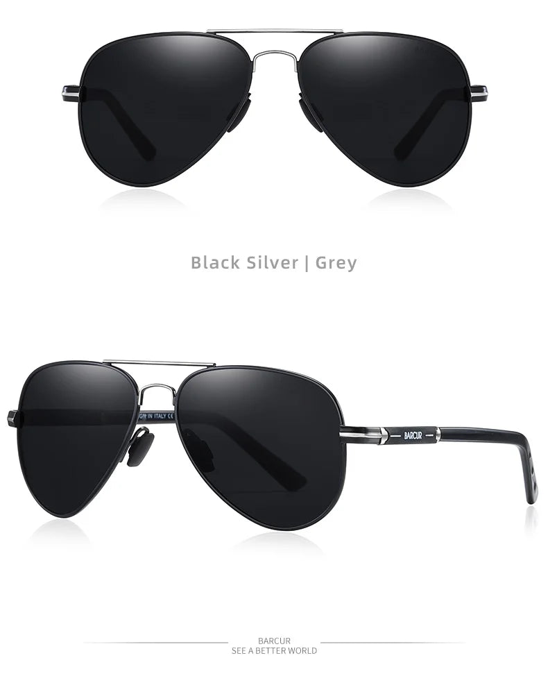 Lunettes de soleil pilotes polarisées — conduite, pêche, randonnée, accessoires homme