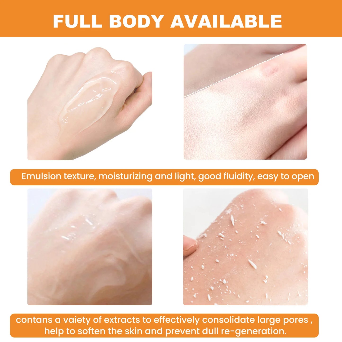 Exfoliating Gel Orange Dead Skin Remover Brighten Peeling 50g Gentle Repair Scrub Whitening Moisturizing Korean Skincare
