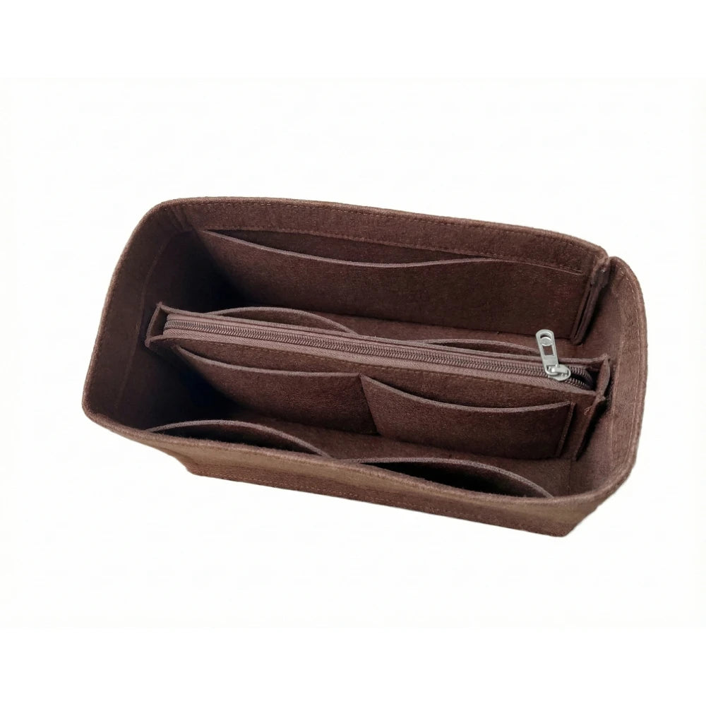 Organizador de fieltro para bolso, organizador de inserción para bolso de lujo Speedy 25 30 35, neceser de maquillaje, forro moldeador, bolsa interior de viaje