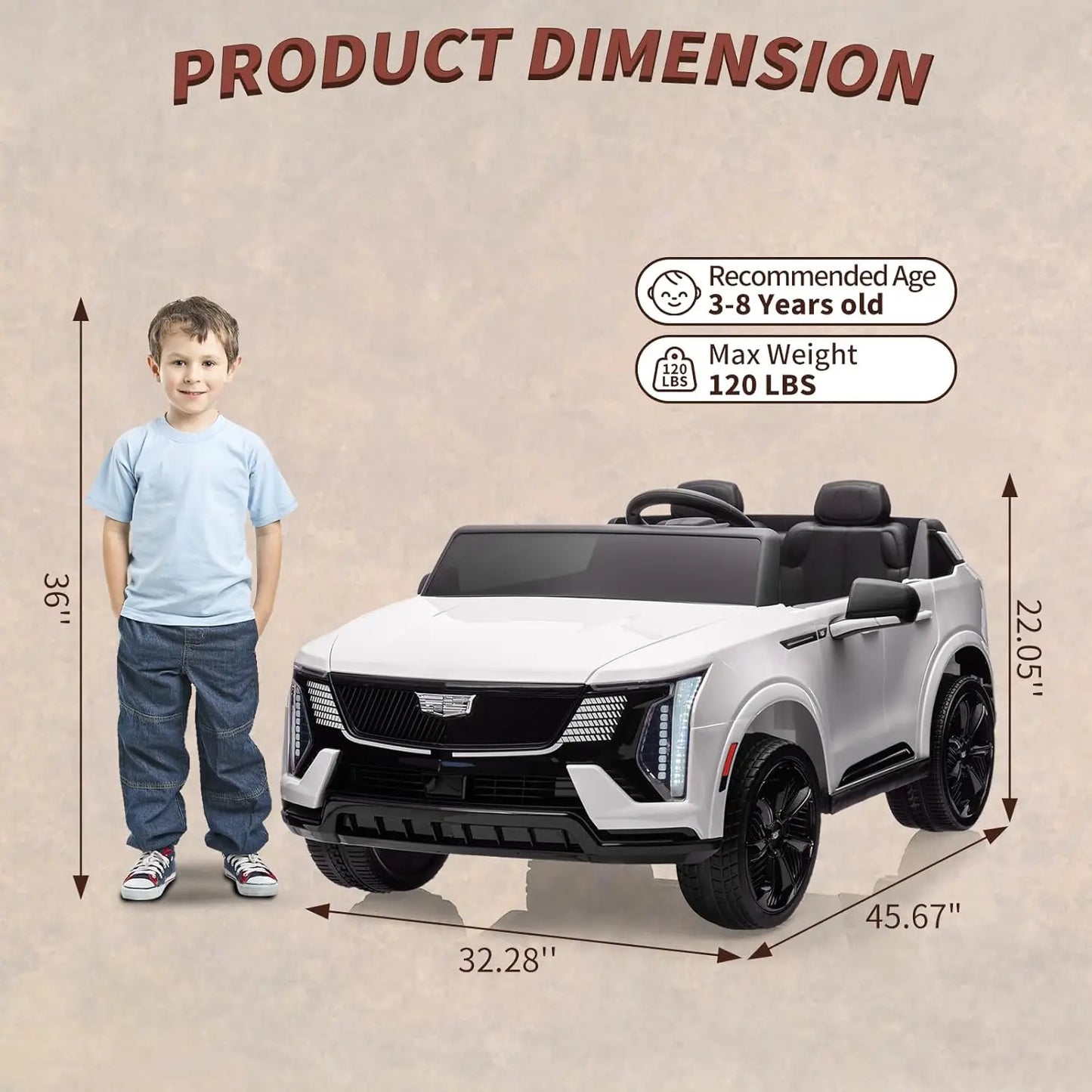 Coche eléctrico de 24 V con mando a distancia, 2 plazas, amortiguación en las 4 ruedas, arranque suave, luces led para niños