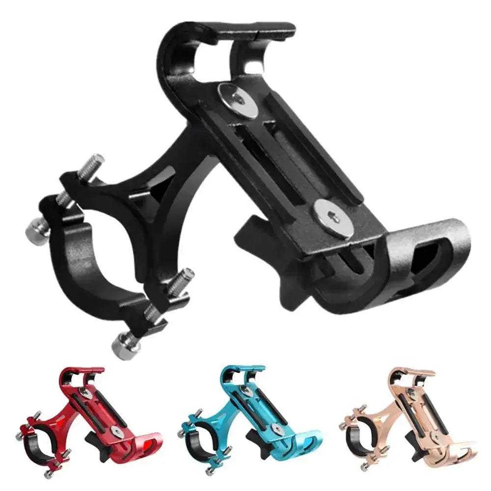 Support de téléphone de vélo en alliage d'aluminium, support antidérapant en métal pour moto, Clip GPS universel pour vélo