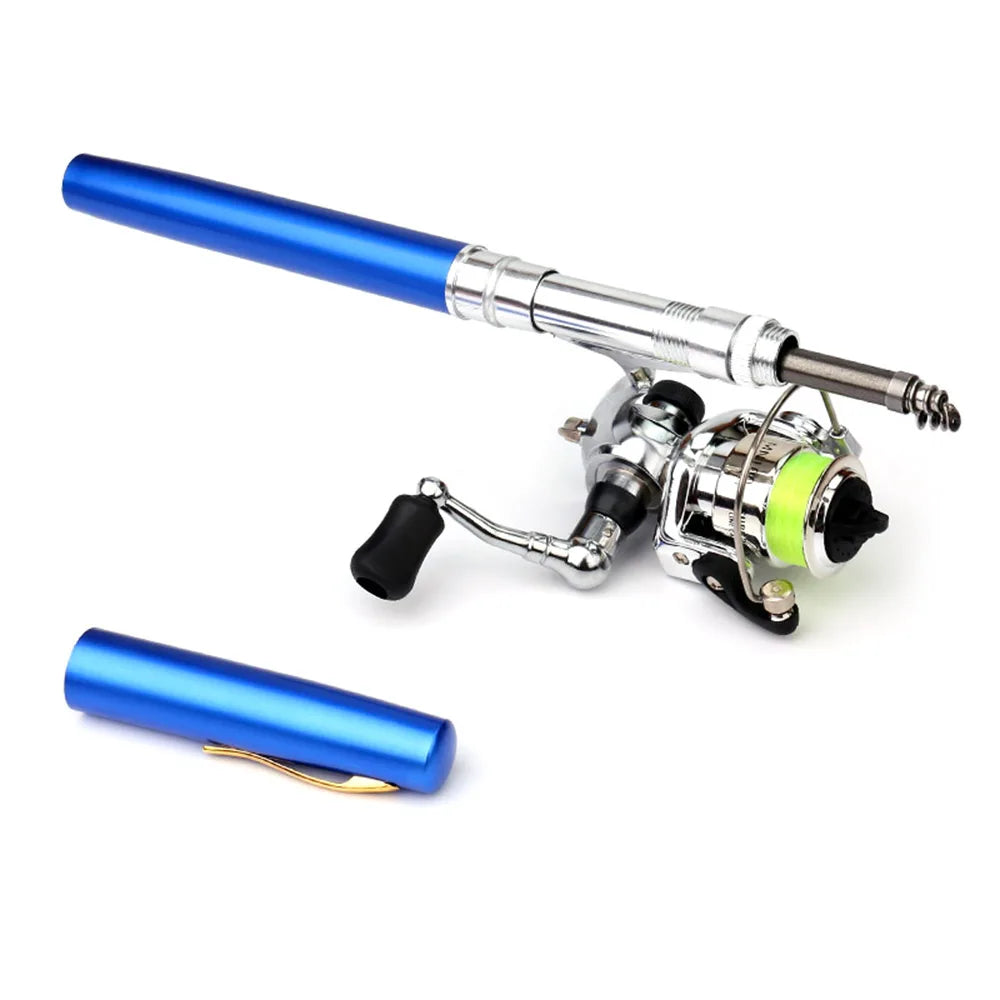 Moulinet de pêche de poche pliable, mini stylo, télescopique, nouveau