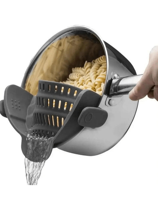 Passoire à clipser en silicone réglable, casseroles et bols, déterminer la proximité, liner pour nouilles et pâtes, 1PC