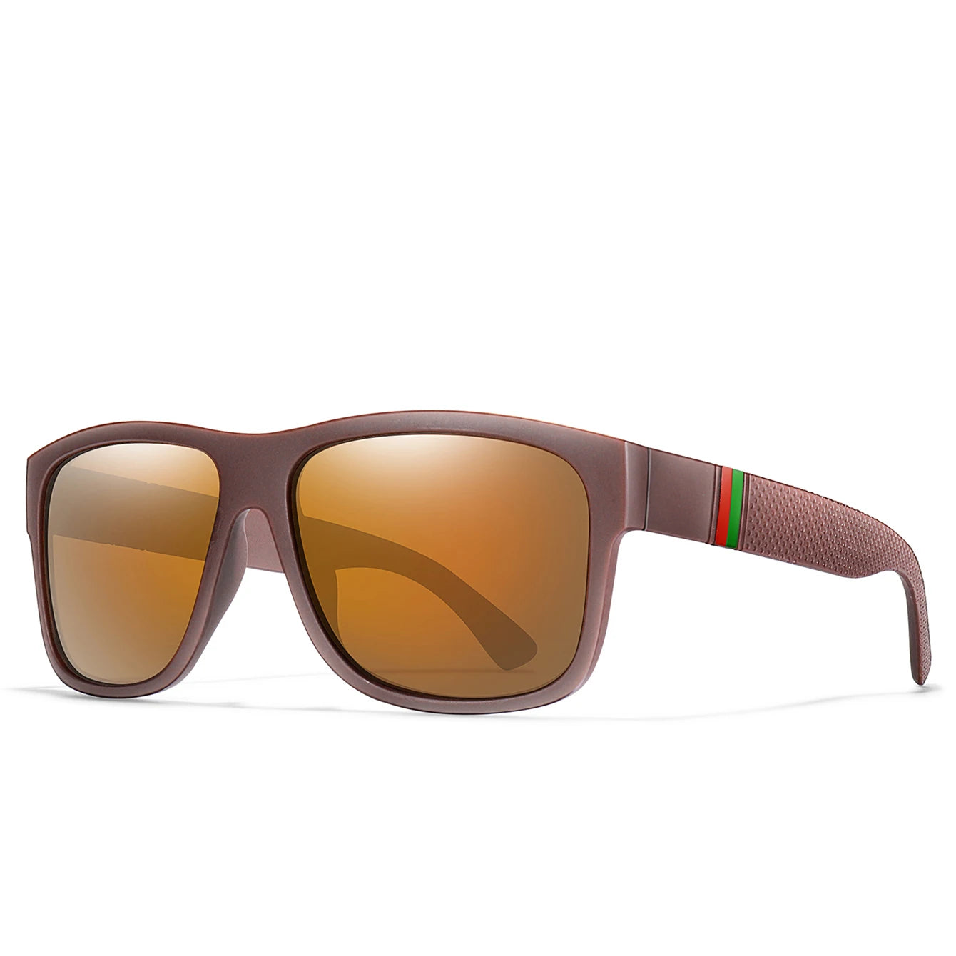 Gafas de sol polarizadas cuadradas clásicas para hombre, para pesca, conducción al aire libre, ciclismo, carrera, vintage, montura grande, UV400