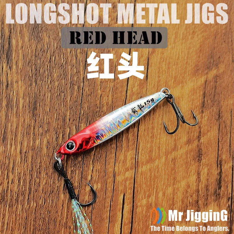 Mr JigginG – leurre métallique à coulage rapide, 10/15/20/30/40g, pour lancer de rivage d'eau salée, bar de mer, appât artificiel