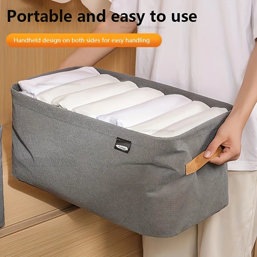 Wardrobe Storage Box, Fabric Storage Basket, Storage Box, Dormitory Wardrobe Storage Box, for Home, Dorm, and Spaces