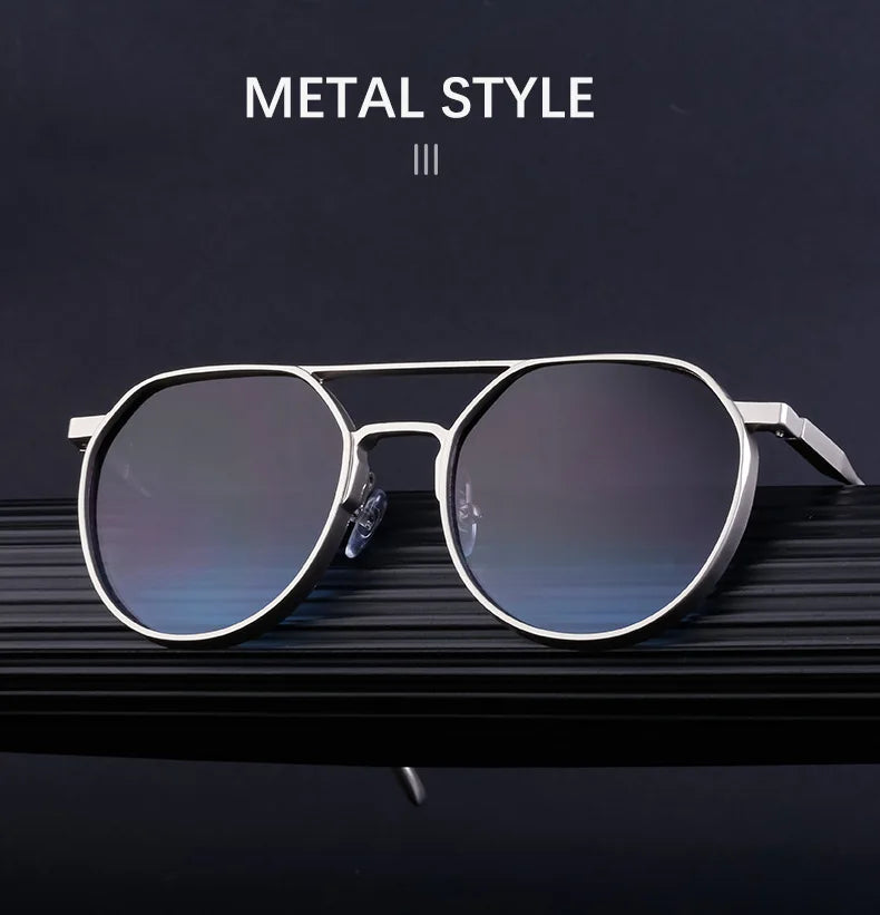 Lunettes de soleil ovales vintage pour hommes — livraison directe, nouveau
