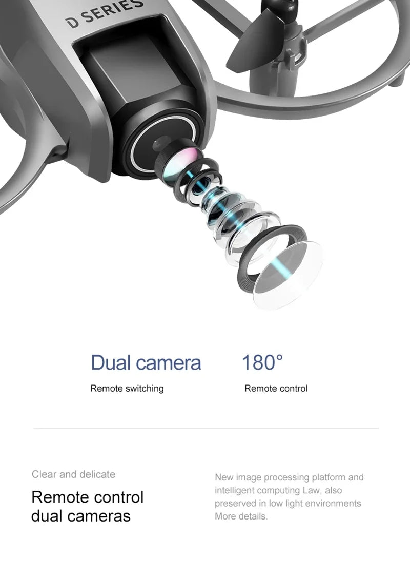 Drone GPS 8K — Double Caméra HD, Évitement Obstacles, Moteur Brushless, Flux Optique