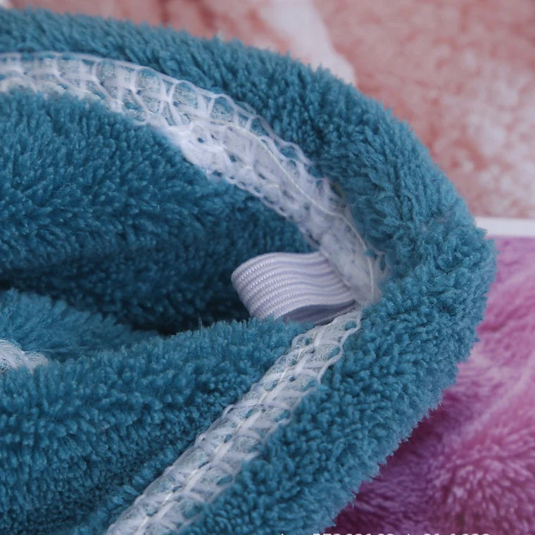 Bonnet de séchage de cheveux de Style brodé, serviette de cheveux épaisse en molleton de corail pour salle de bain, bonnet de douche absorbant à séchage rapide pour femmes, 1 pièce
