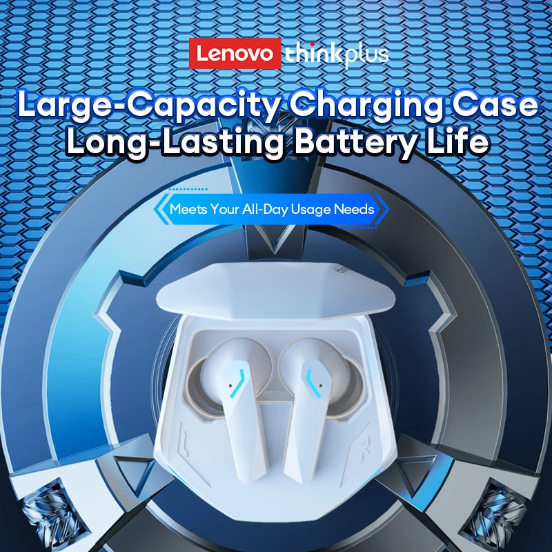 Auriculares inalámbricos Lenovo GM2 Pro Bluetooth 5.3 para juegos, baja latencia, modo dual, música, auriculares deportivos intrauditivos con micrófono