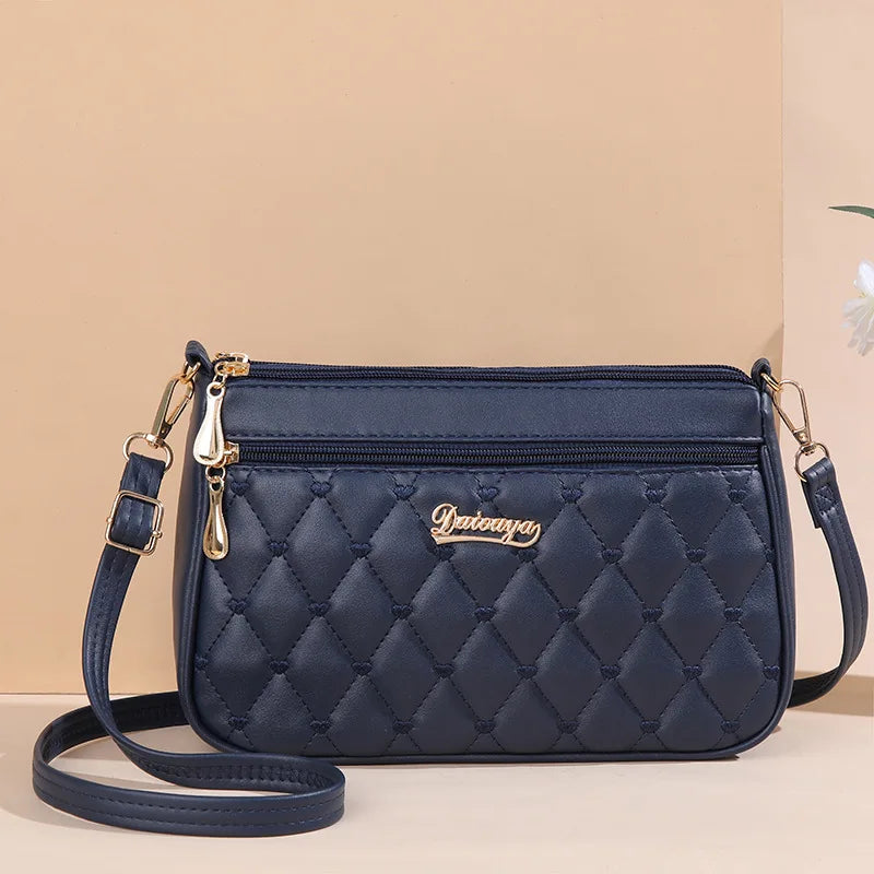 Sac à Main Brodé Femme Cuir — Messenger Boule de Cheveux Mode