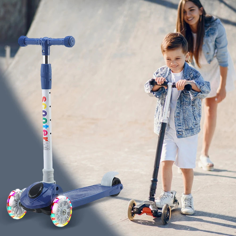 Trottinette Enfant Roues Lumineuses Réglable — 3 à 10 Ans Décontracté