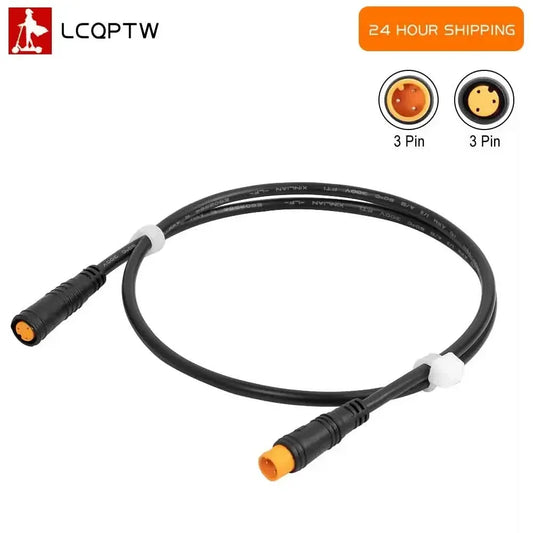 Male Female Extension Cable Sensor for BAFANG, Electric Bicycle Motor, Thumb Throttle, 3-Pin Conversion Connector Cable