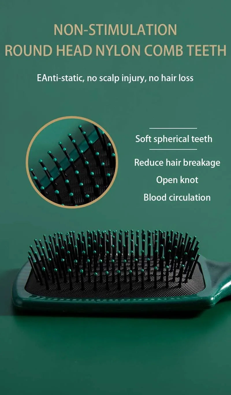 Peigne à coussin d'air ovale antistatique pour massage du cuir chevelu, outil exfoliant pour salon SPA, accessoire professionnel pour le coiffage et les soins capillaires