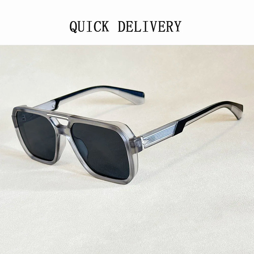 Gafas de sol cuadradas para hombre, de moda, vintage, para mujer, 2025, Gafas de Sol Hombre, Lunettes Soleil Femme, envío directo