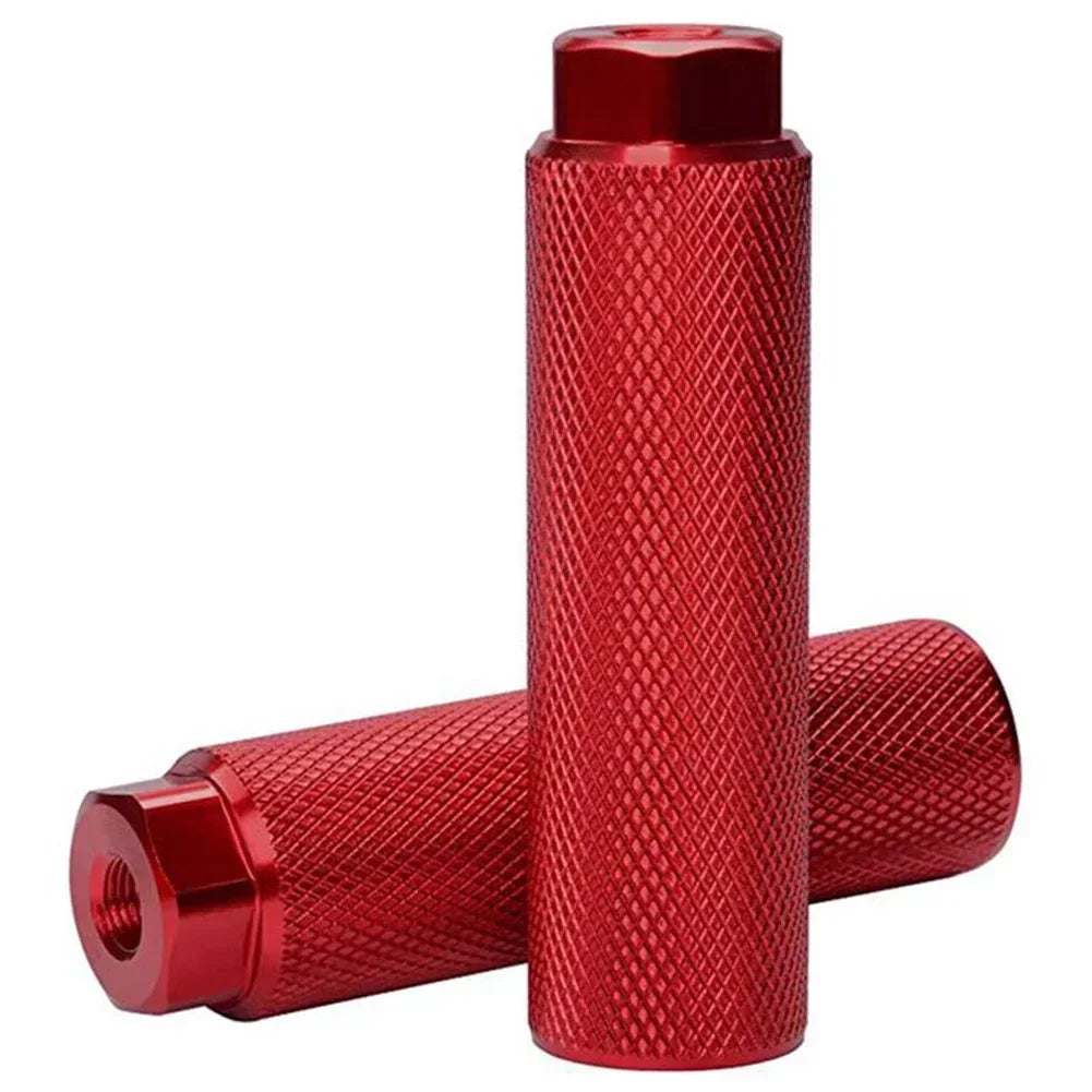 Anti-Slip Aluminum Alloy Bicycle BMX Foot Pegs, Suitable for 3-8 Inch Axles, Non-Slip Footrests