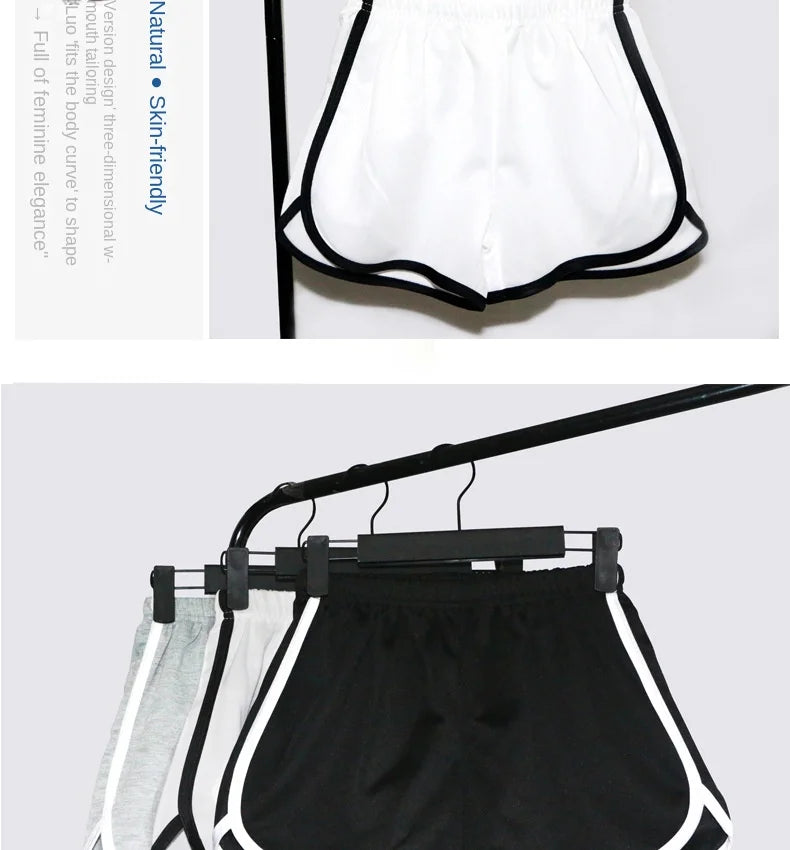 Pantalón corto elástico para mujer, holgado, de secado rápido, fino de verano, para fitness, ocio y ropa exterior. Instagram