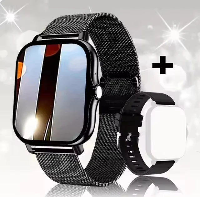 Montre Connectée 2025 Bluetooth — Oxygène Pression Artérielle Smartwatch Cadeau