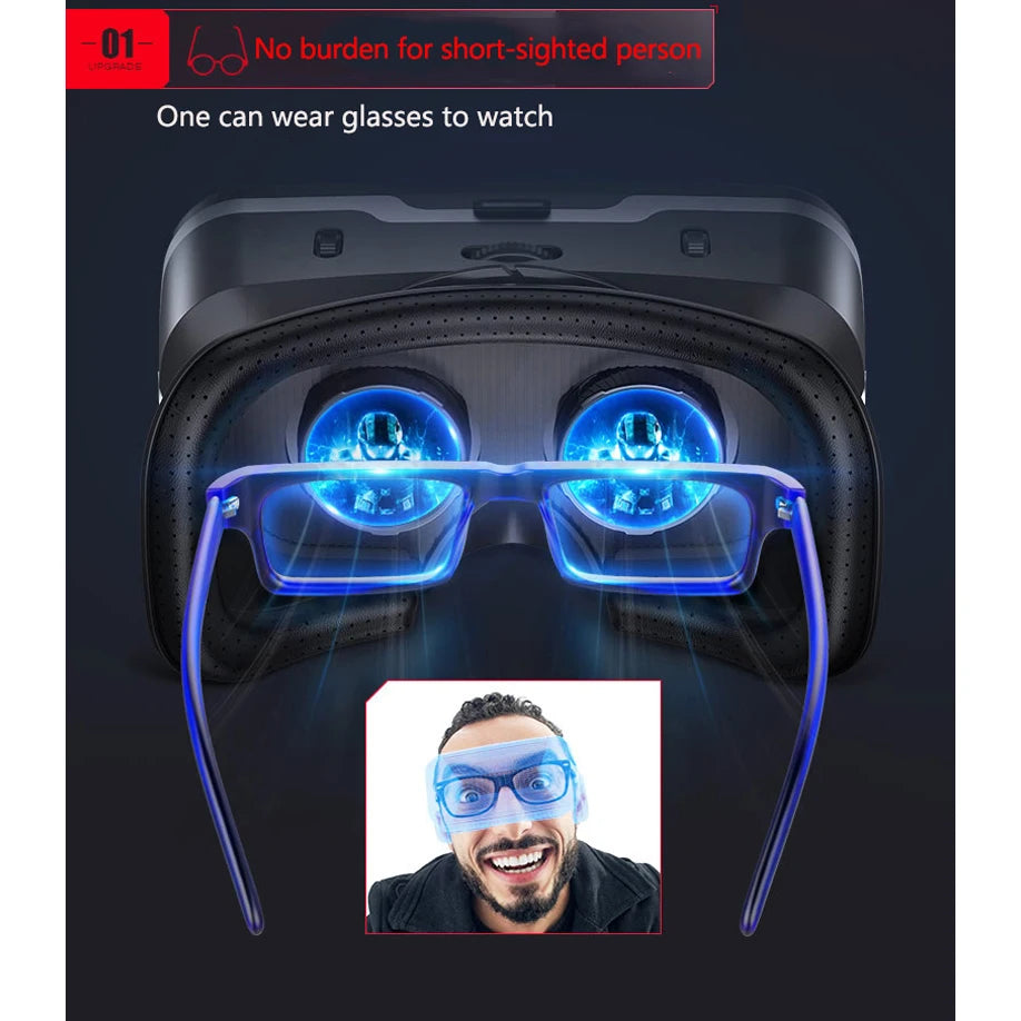 VR Shinecon 10.0 3D Headset Virtual Reality Glasses for Smartphone Smart Phone Goggles Viar Headset Video Game Binoculars