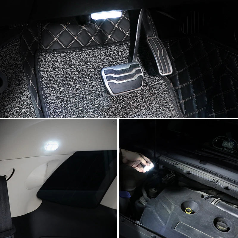 BLALION-Wireless LED Touch Lights for Car, Magnetic Interior Lighting, Roof Ceiling Light, Reading Lamp, Auto Door Lamp, USB Charging, 5V