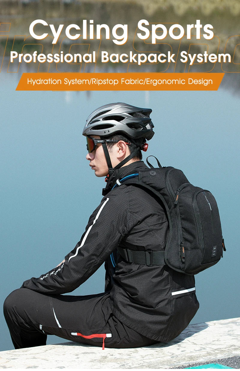 WEST BIKING 10L sac à dos de cyclisme ultraléger sangle ergonomique sac de vélo de route vtt avec sac à eau sac d'escalade de randonnée en plein air