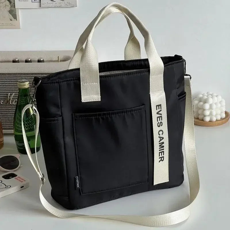 Sac Fourre-Tout en Nylon Étanche — Grande Capacité Messenger Mode École