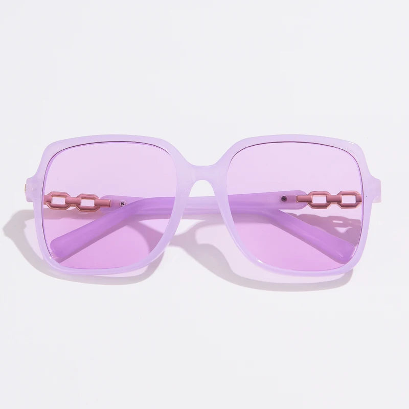 Mode carré à la mode cyclisme lunettes de soleil femmes grand cadre coloré lunettes de soleil femme dégradé extérieur nuances dames lunettes