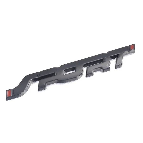 Accessoires de voiture autocollant style métal 3D Chrome noir Auto coffre de voiture course Sport mot lettre Logo emblème Badge autocollant