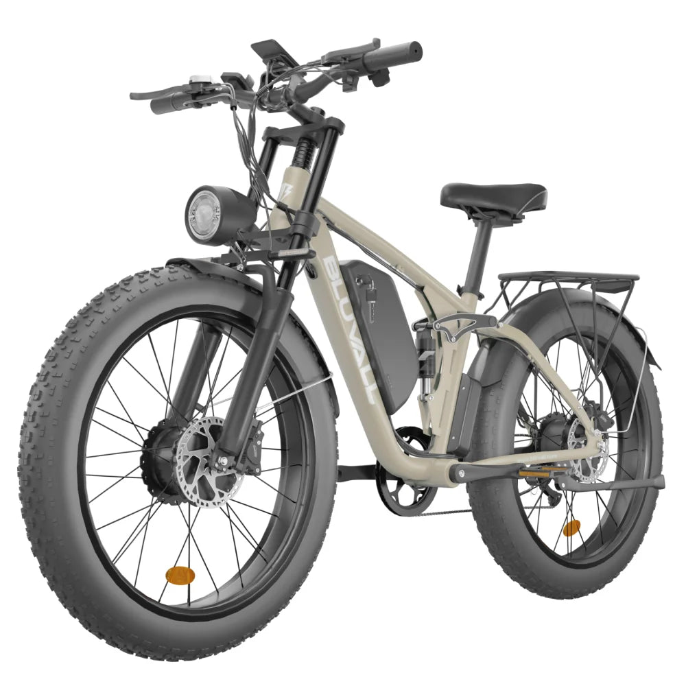 Vélo Électrique Tout-Terrain 2000W 52V 22,4Ah — Pneus Larges Étanche Neige Plage