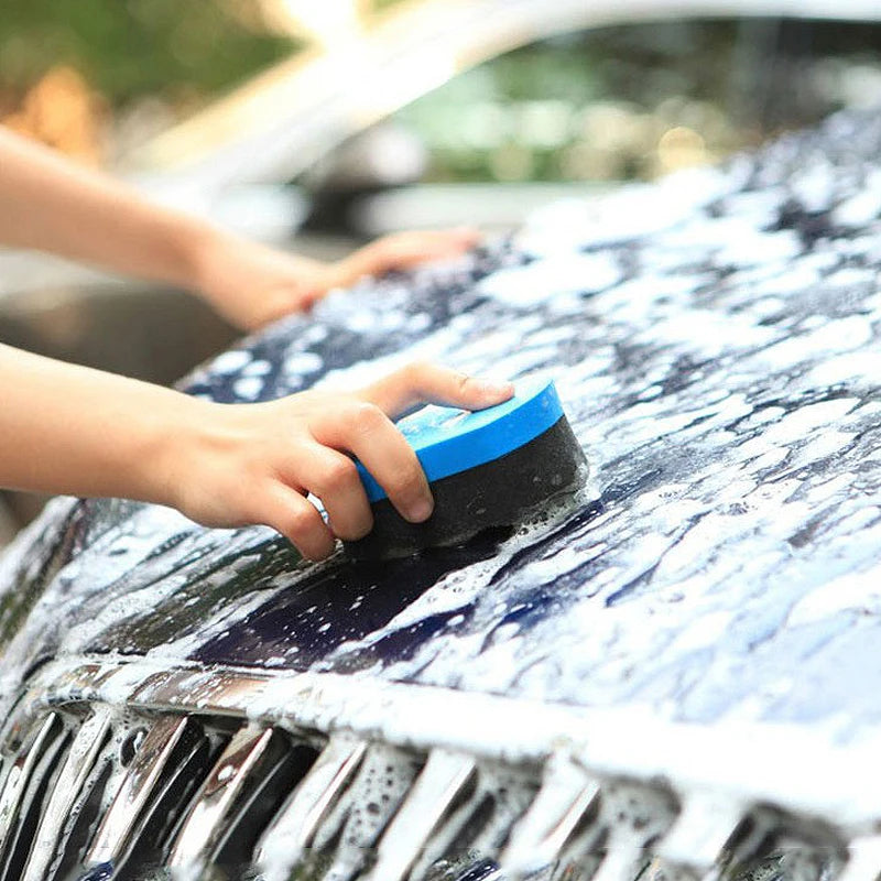 Éponge de lavage de voiture, 2 pièces, outils de nettoyage de Coche, entretien automobile, mousse de cire, tampon de polissage, cire de détail de voiture, polisseuses de Voiture