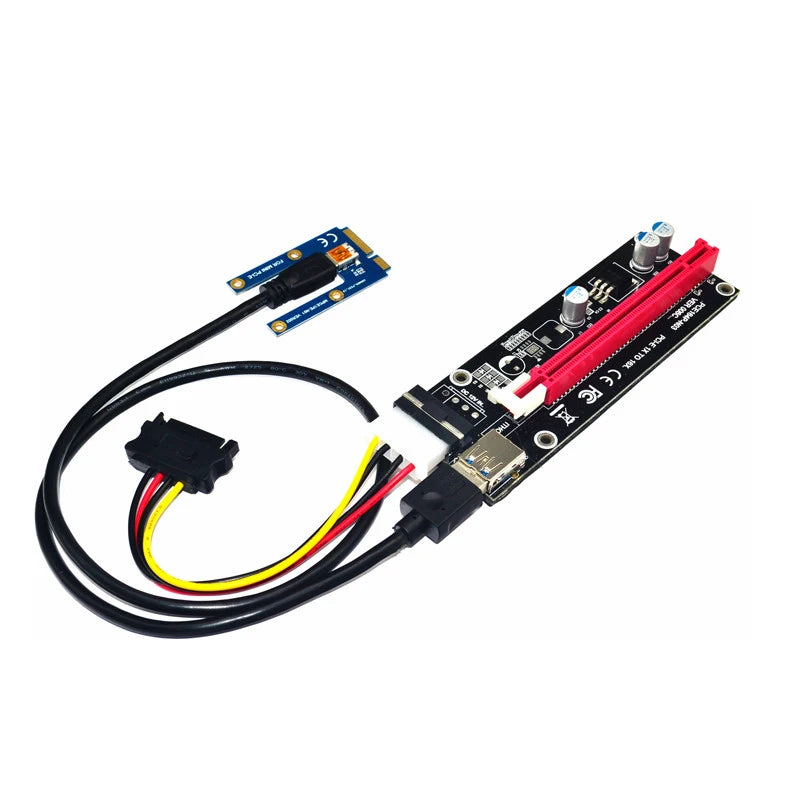 Mini PCIe vers PCI express 16X Riser pour ordinateur portable carte graphique externe EXP GDC BTC Antminer Miner mPCIe vers PCI-e slot carte minière