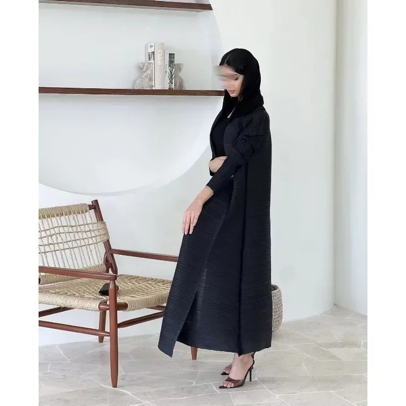 KAF femmes mode Abaya Vintage imprimé Cardigan conception ample grande taille élégante femme luxe Robe printemps automne modèle