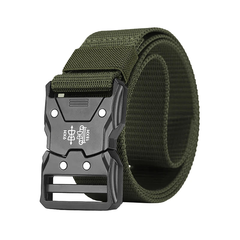 Ceinture militaire pour hommes, chasse en plein air, tactique, alpinisme en plein air, multifonctionnelle, tactique, toile de Nylon tissée, ceinture de pantalon