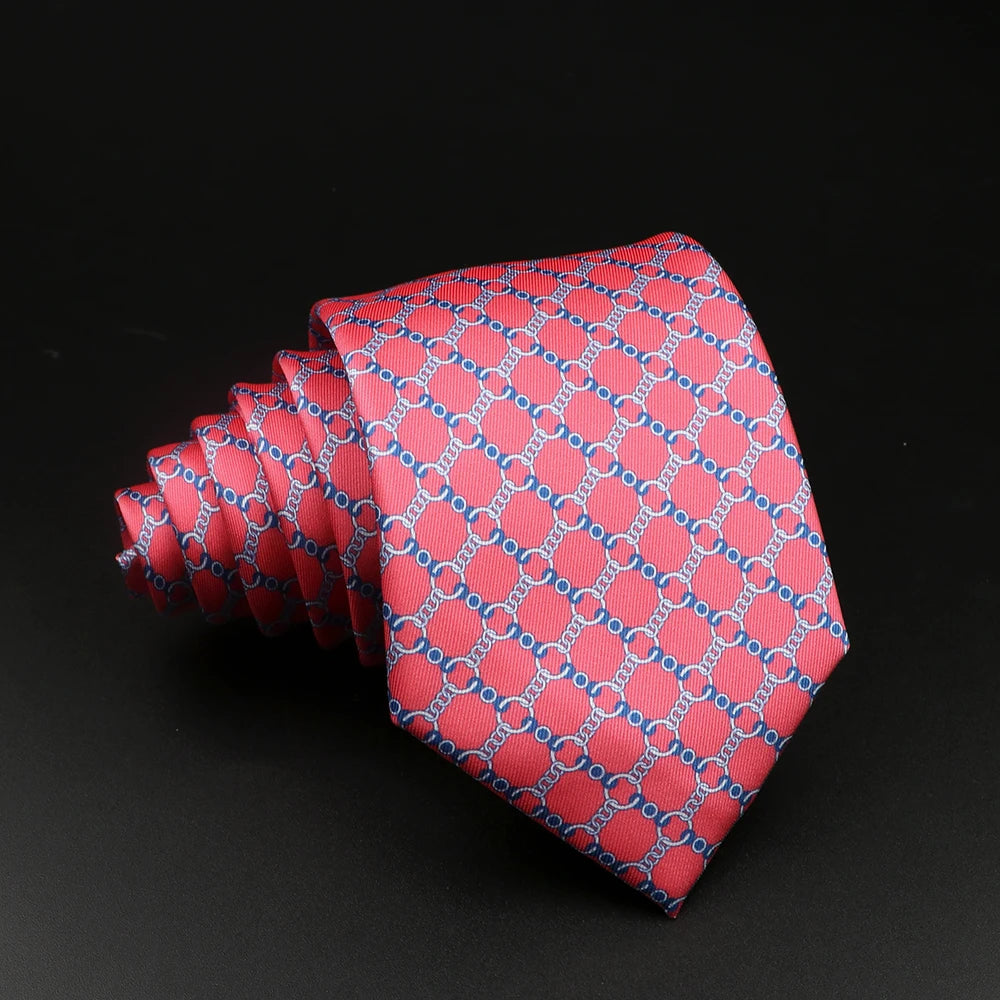 51 Styles Men's Silk Ties Jacquard Striped Plaid Floral Tie Accessories Daily Wear Shirt Suit Necktie Wedding Party Gift