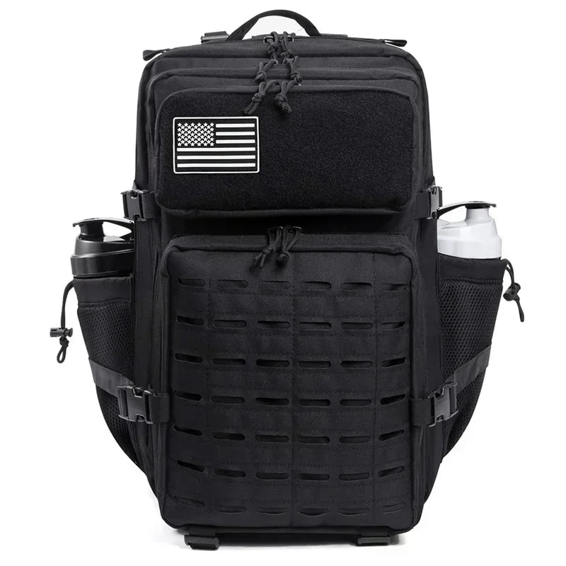 Sac à Dos Tactique Plein Air 25L/45L Homme Femme — Randonnée École Porte-Bouteille
