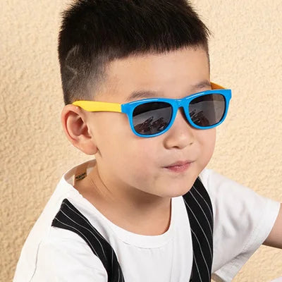 RUISIMO Gafas de sol polarizadas TR90 para niños y niñas, gafas de sol de silicona, gafas de seguridad, regalo para niños, bebés, gafas UV400