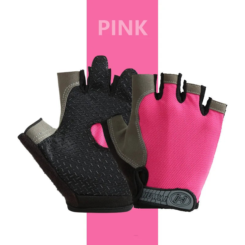 Gants de vélo sans doigts respirants antidérapants pour femmes et hommes, pour la pêche, le cyclisme, l'été, professionnels pour la salle de sport et le fitness