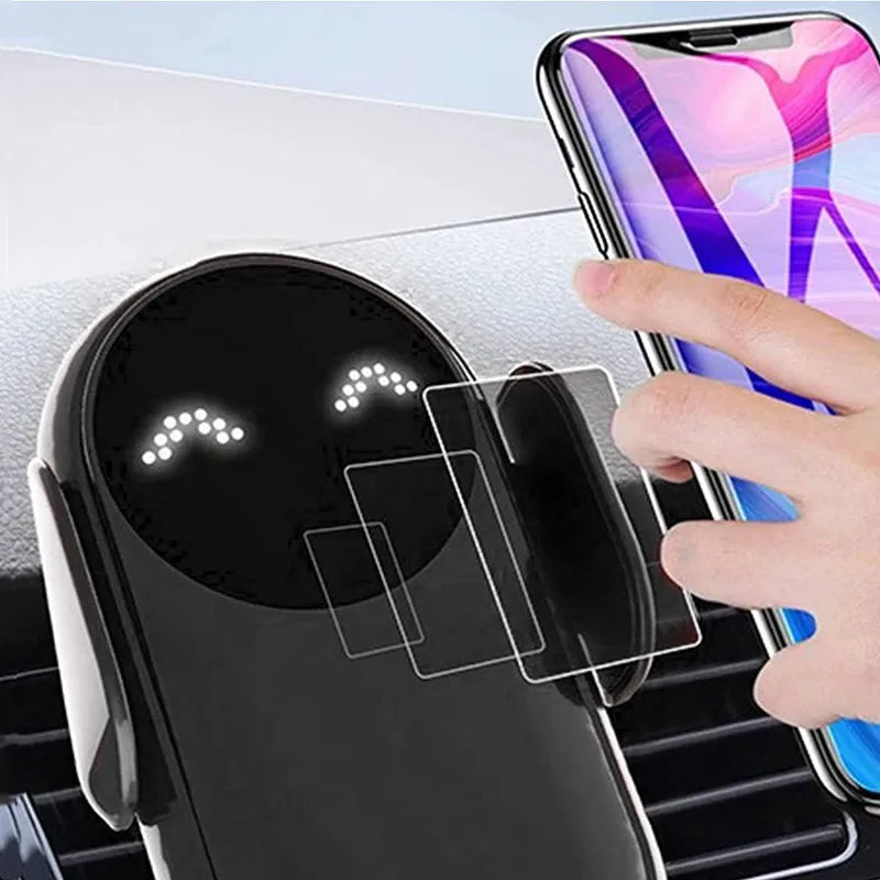 30W Wireless Car Charger Mount, Air Vent Phone Holder, Rotatable, Smart Infrared, Fast Wireless Charging