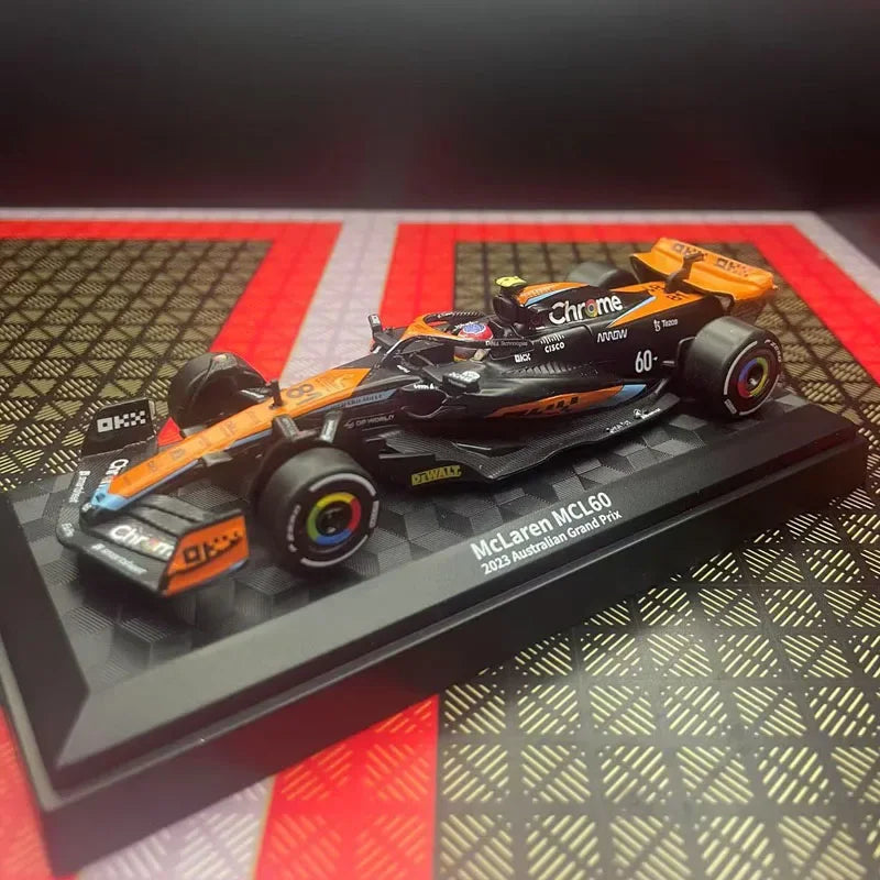 1/43 McLaren F1 MCL60 Racing Car Model Display Box Kids Toy Collectible Car Boy Friend Gift Home Decor Miniature Car