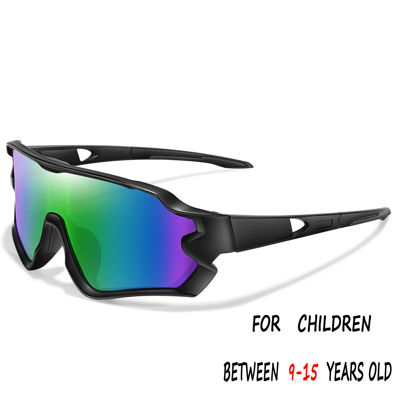 9-15 ans enfants cyclisme lunettes de soleil garçons et filles Sports de plein air équitation UV400 Camping lunettes pêche vélo lunettes pour enfants