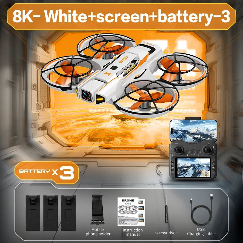 Drone Mini Lenovo A21Pro 8K GPS Profesional, Fotografía Aérea HD, Avión Teledirigido, Cámara HD 5G, Dron de Juguete UAV